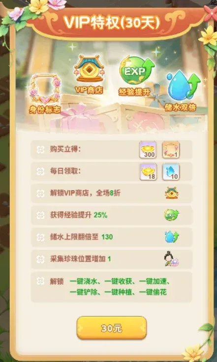VIP特权